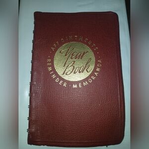 Vintage 1950s Spiral Bound Soft Cover Planner